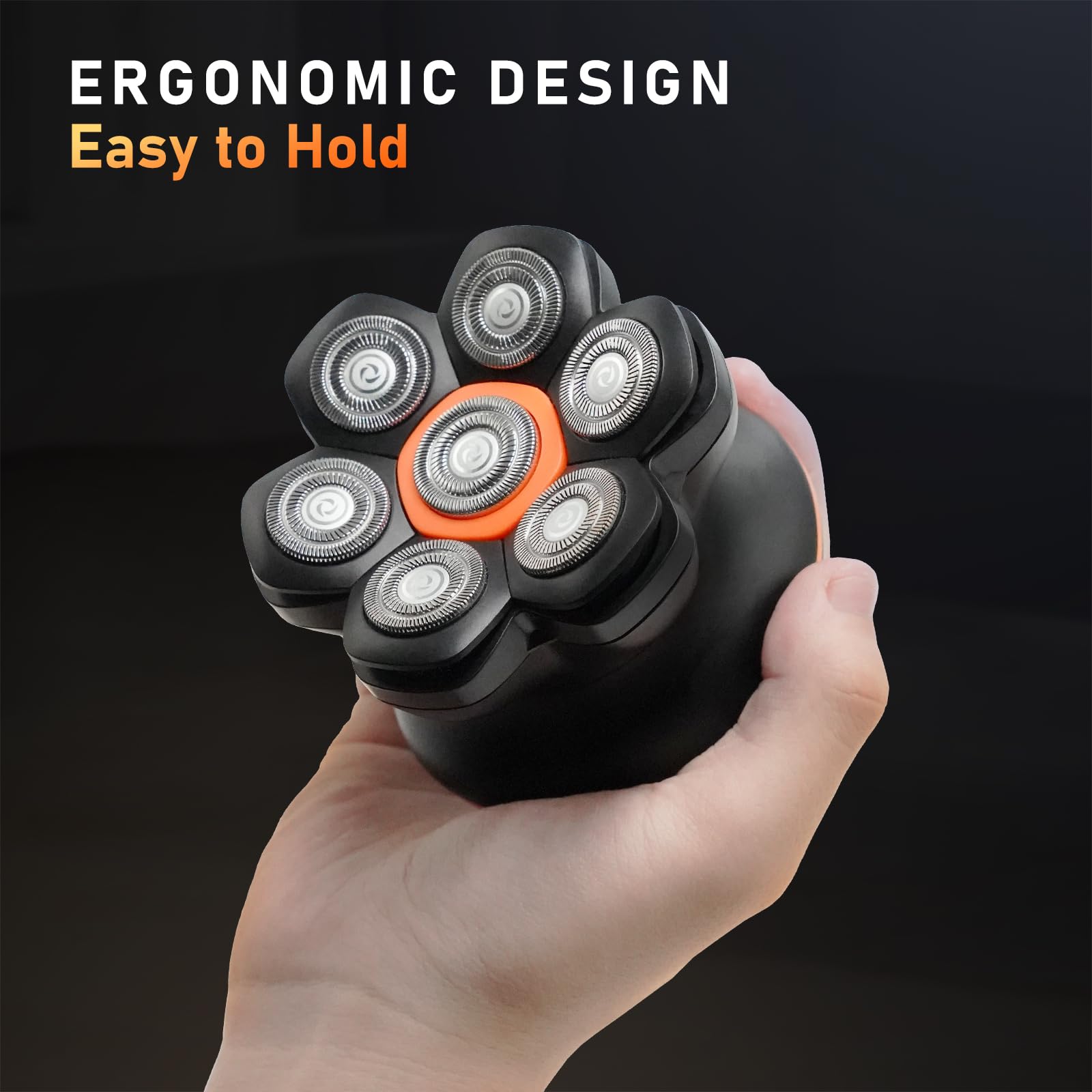 Afeitadora Eléctrica MAXGROOM JK-1688 Negro con Cuchillas Flexibles Mejoradas e IPX6 Impermeable para Hombre
