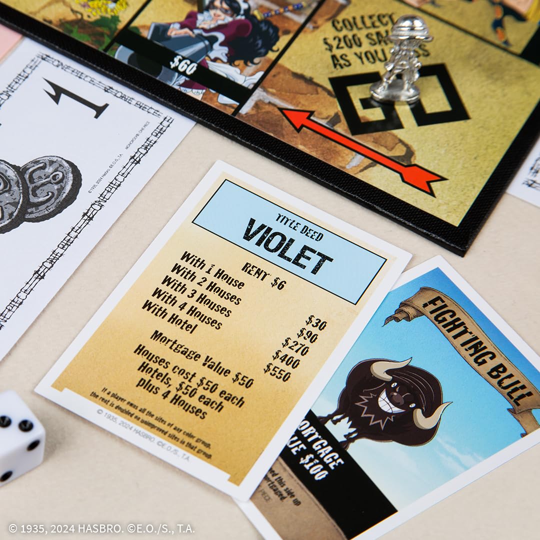 Juego de Mesa USAOPOLY Monopoly de una Pieza con Personajes Populares | Mercancía Oficial y Coleccionable