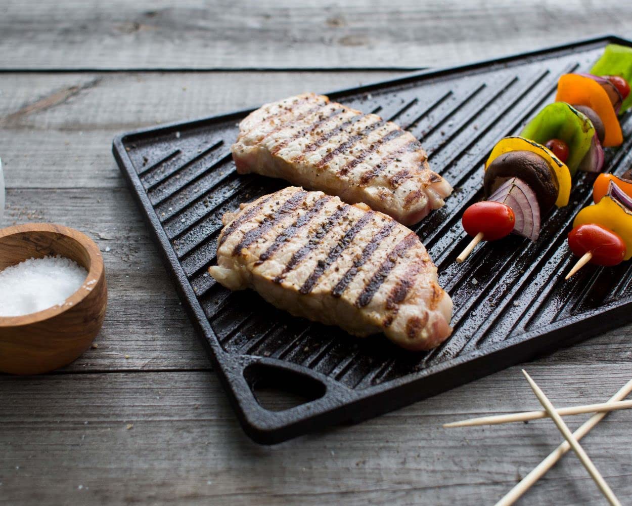 Lodge - Parrilla/plancha reversible LDP3, Sartén para Asador