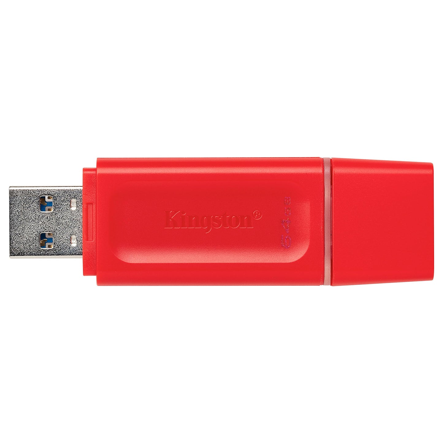 KIT100 Memoria USB Kingston DataTraveler Exodia, 64GB, USB 3.2, Rojo interfas Tipo A (KIT100KC-U2G64-7GR) Diseño Moderno con Tapa PSA COMPUTO Y PAPALERIA.