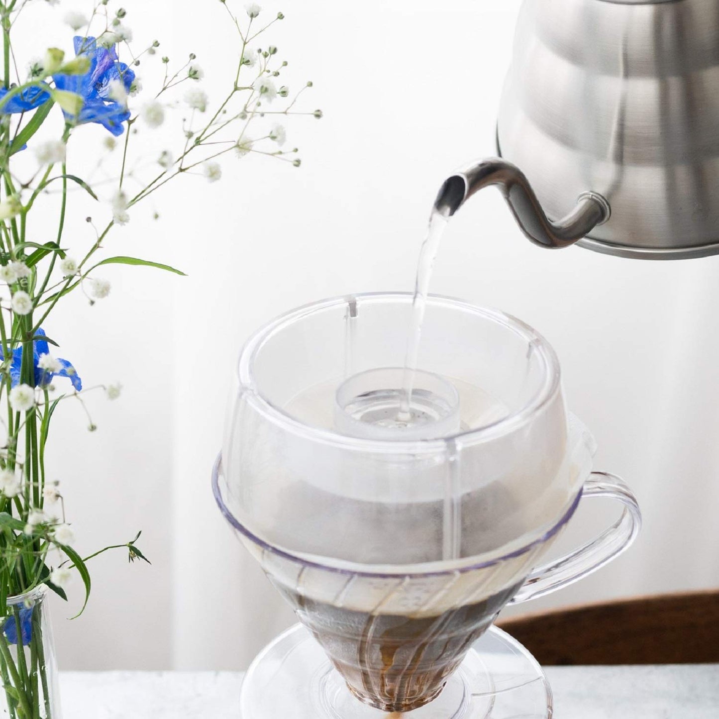 Hario V60 Asistente contra goteo, tamaño 02, transparente
