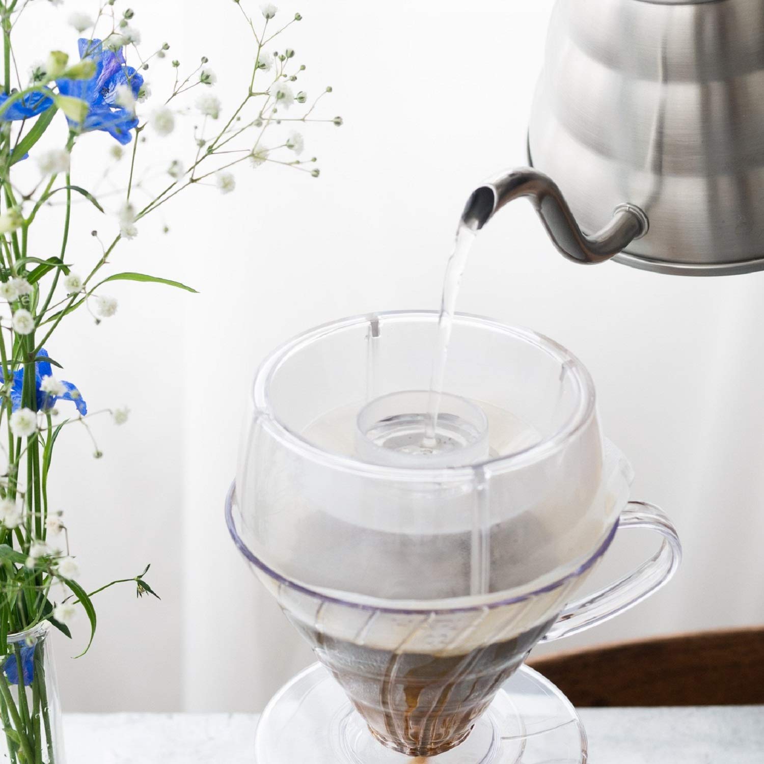 Hario V60 Asistente contra goteo, tamaño 02, transparente