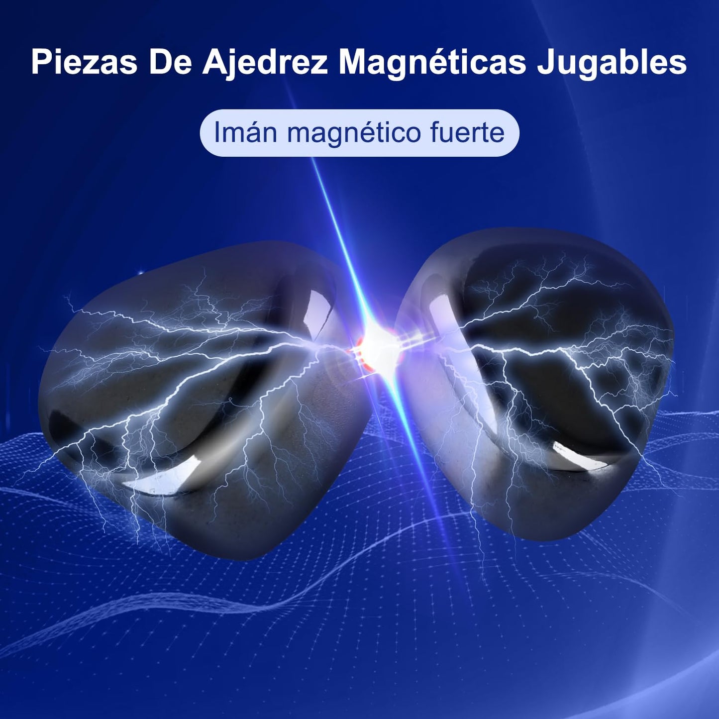 KCHOOH Juego de Ajedrez Magnético,Juegos de Mesa,Juego de Ajedrez Magnético Portátil, Magnetic Chess GameJuego de Mesa para Fiesta Familiar, Juego Cuerda