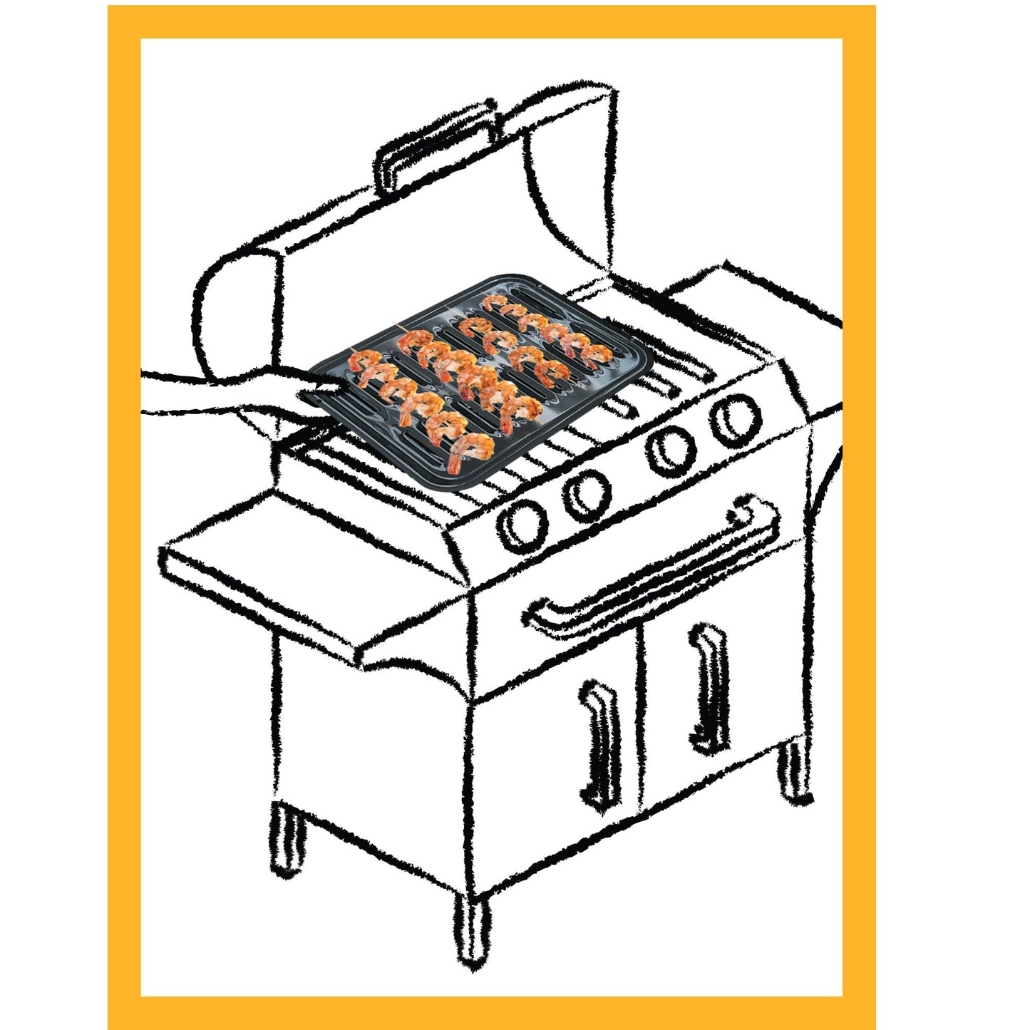 Broiler Pan Range Kleen Porcelana con Parrilla Porcelana