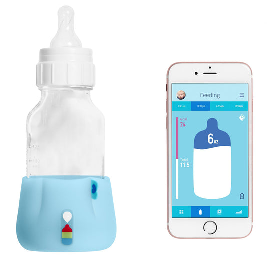 BlueSmart Mia (azul) Monitor inteligente de alimentación para bebés - Rastrear y analizar la alimentación del bebé en tiempo real