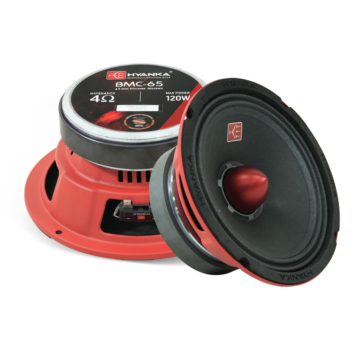 Altavoces de Rango Medio H YANKA BMC-65 para Puerta de Coche 6.5 Pulgadas