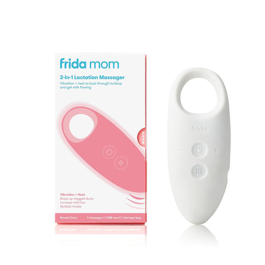 Frida Mom Masajeador 2-1 para Lactancia| Múltiples Modos con Calor y Vibración| Pechos Congestionados| Frida Mom
