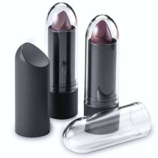 ByAlegory - Tapas transparentes para pintalabios compatibles con BITE BEAUTY – Amuse Boutique Lipstick – Reemplaza la tapa original para ver fácilmente su color favorito de lápiz labial (12 cápsulas)