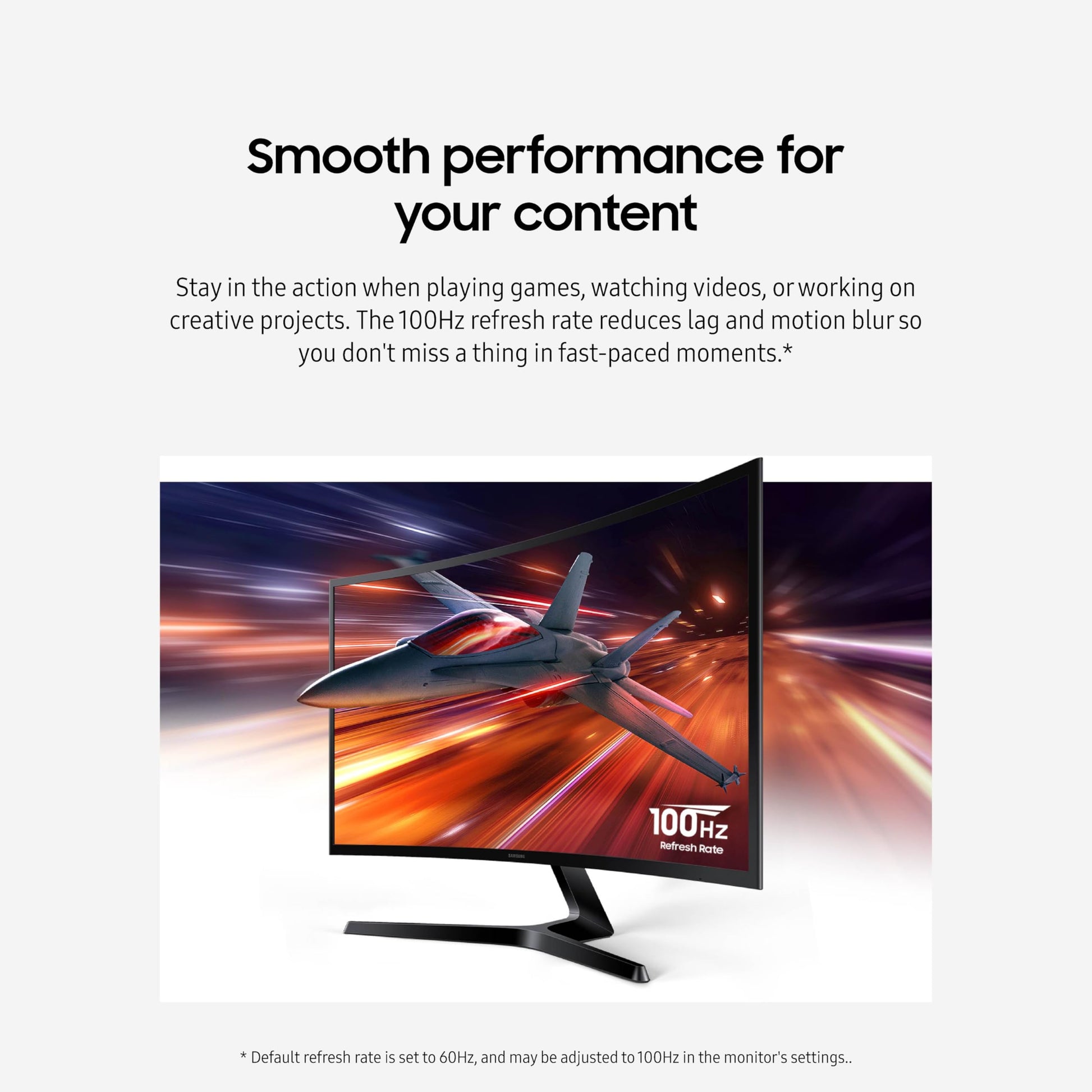 SAMSUNG - Monitor de computadora Curvo FHD 1800R de 24 Pulgadas Essential S3 (S36GD) Series FHD 1800R, 100Hz, Modo de Juego, Comodidad Ocular Avanzada, Puertos HDMI y D-Sub, LS24D366GANXZA, 2024