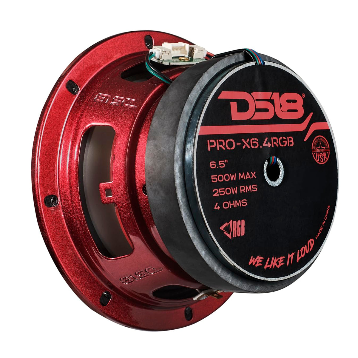 Altavoz de Rango Medio DS18 LED RGB Doble 250 W 6.5 Pulgadas 4 Ohmios