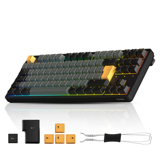 Teclado Mecánico DAREU 80% TKL Triple Modo con Ñ
