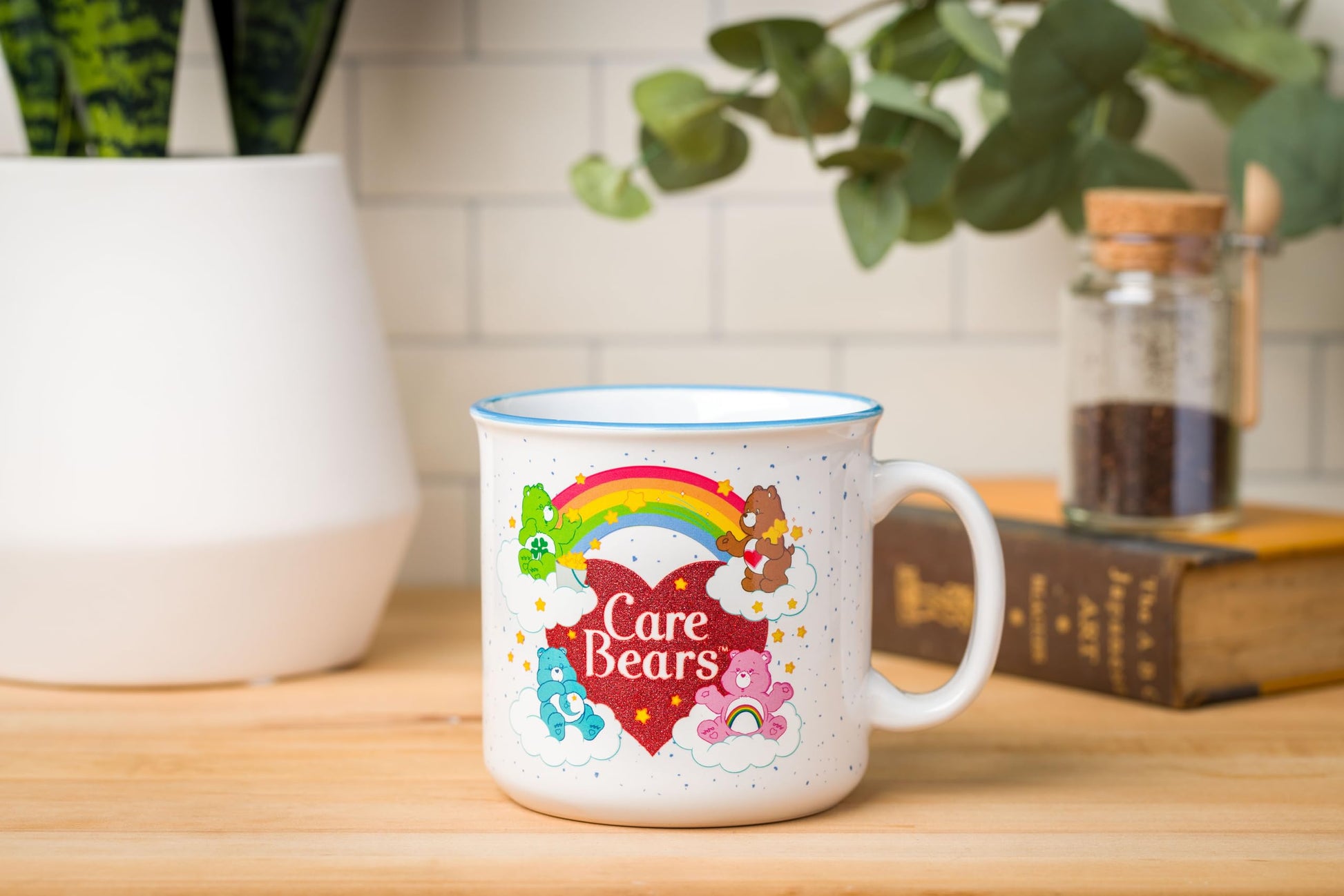 Taza de Cerámica Silver Buffalo Oso de la Suerte en Verde