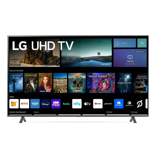 LG Television de 70" Class 4K (2160p) LED Smart TV con HDR Sistema Operativo webOS Procesador α5 Gen5 AI Optimizador de Juegos Alerta Deportiva Funciona con Alexa y Asistente Google 70UQ7070ZUD (Reacondicionado)