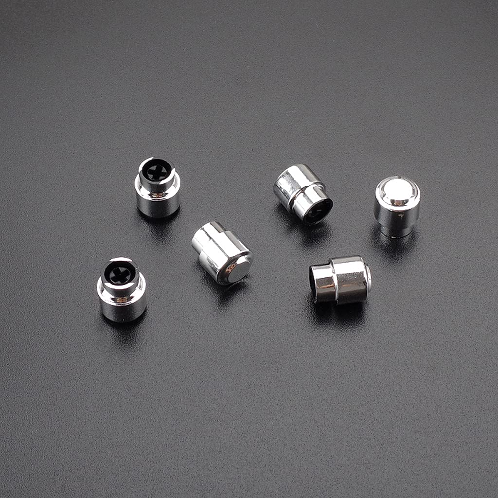 Alnicov 6 pomos de plástico para interruptor de guitarra para piezas de guitarra Tele Telecaster, cromo