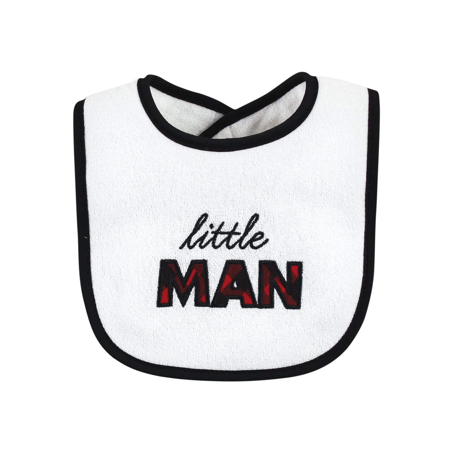 Hudson Baby Baberos unisex de rizo de algodón para bebé con relleno de fibra, oso de alce para niño, talla única