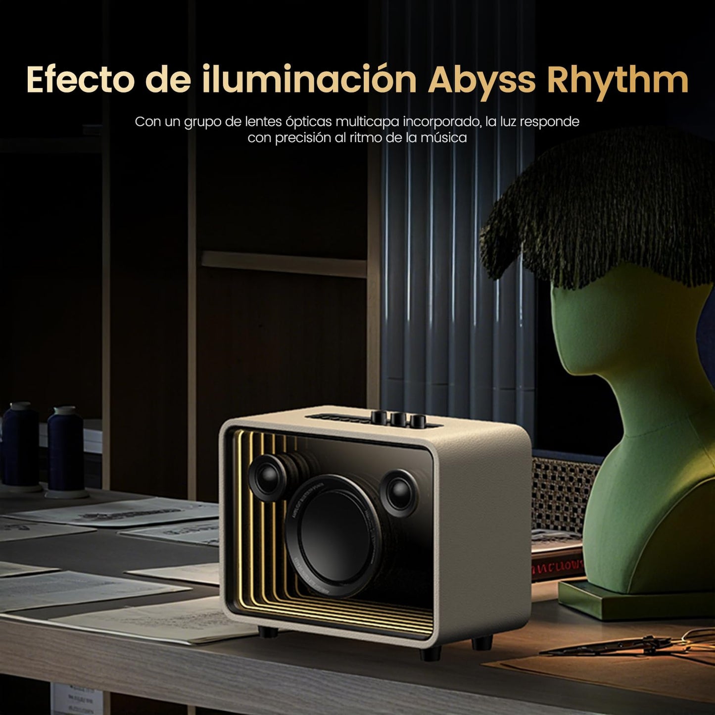 Philips Bocina Bluetooth, Altavoz Bluetooth para El Hogar, Subwoofer de 40 W y Tweeter de 30 W, La Iluminación RGB Cambia con la Música, Admite Bluetooth/AUX/USB