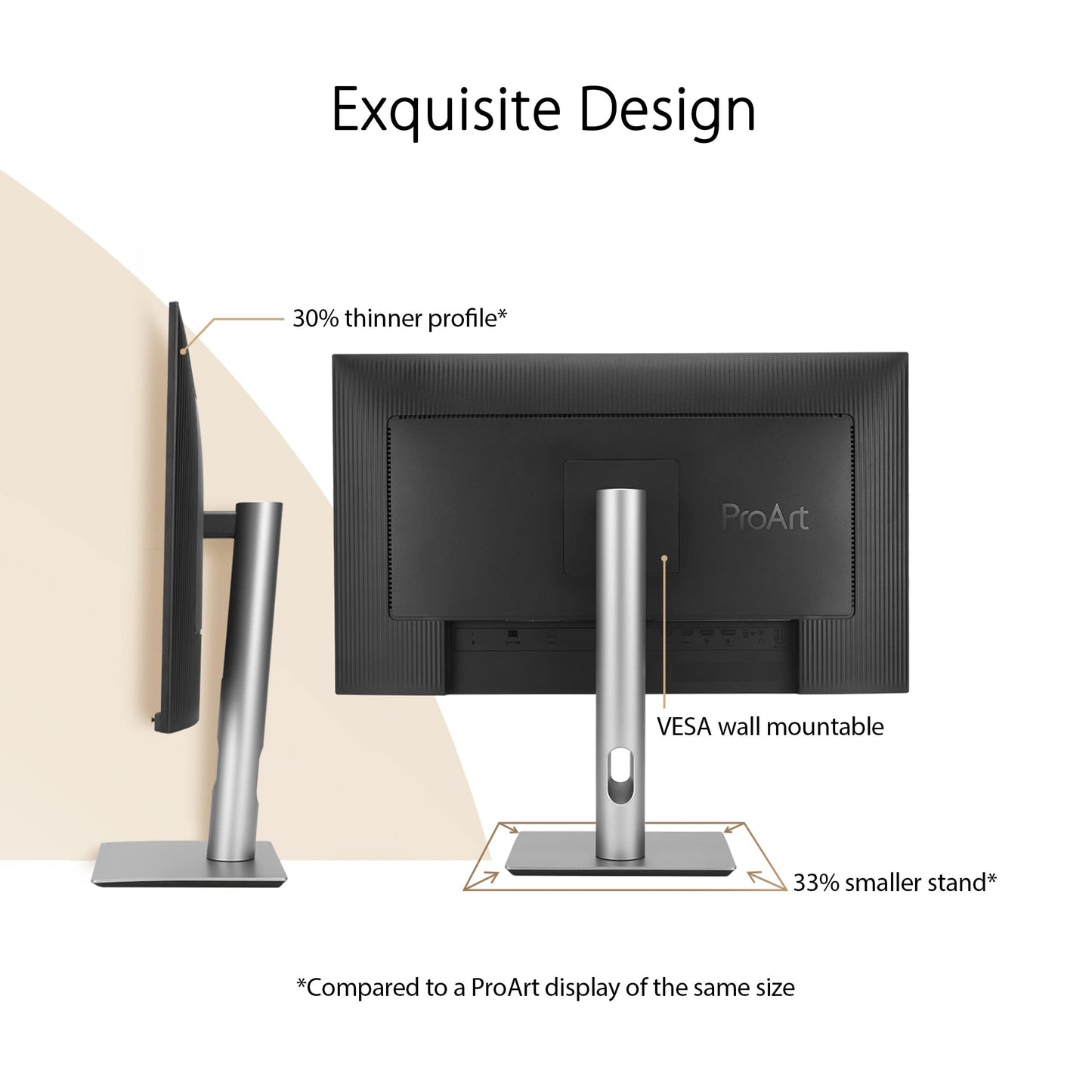 ASUS ProArt Display Monitor profesional de 32 pulgadas (31.5 pulgadas visible), IPS, 4K UHD (3840 x 2160), 98% DCI-P3, precisión de color ΔE < 2, verificado por Calman, USB-C PD 96W, cadena margarita,