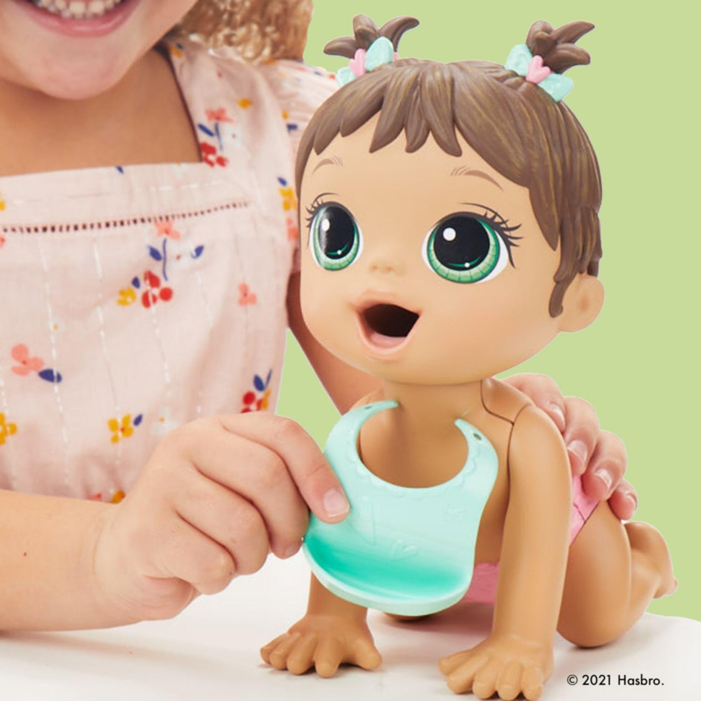 Baby Alive Hasbro Hora de Comer - Muñeca para niñas y niños con 4 Accesorios muñeca de bebé de 20 cm para niños y niñas a Partir de los 3 años