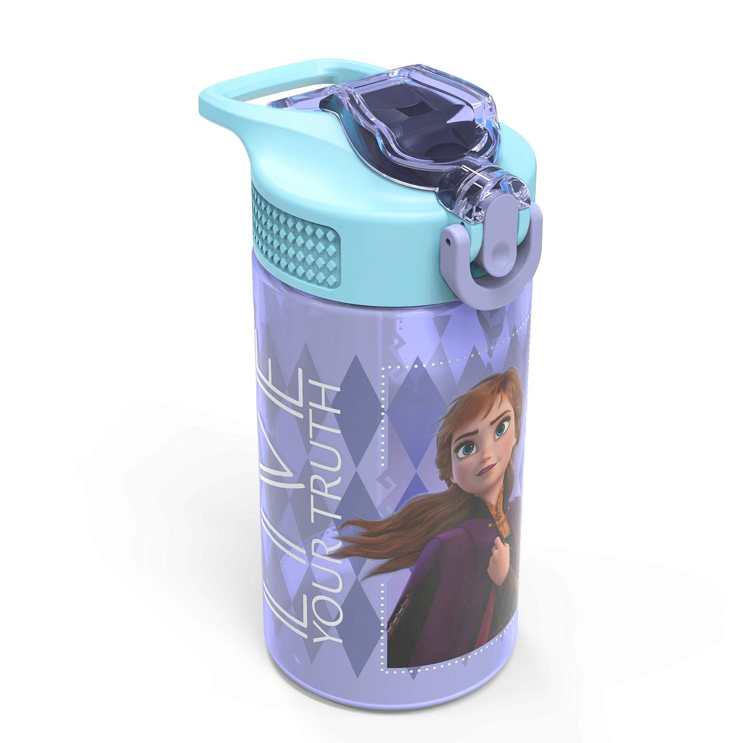 Juego de Botellas de Agua de Plástico Zak Designs Disney Rosa Frozen para Niñas