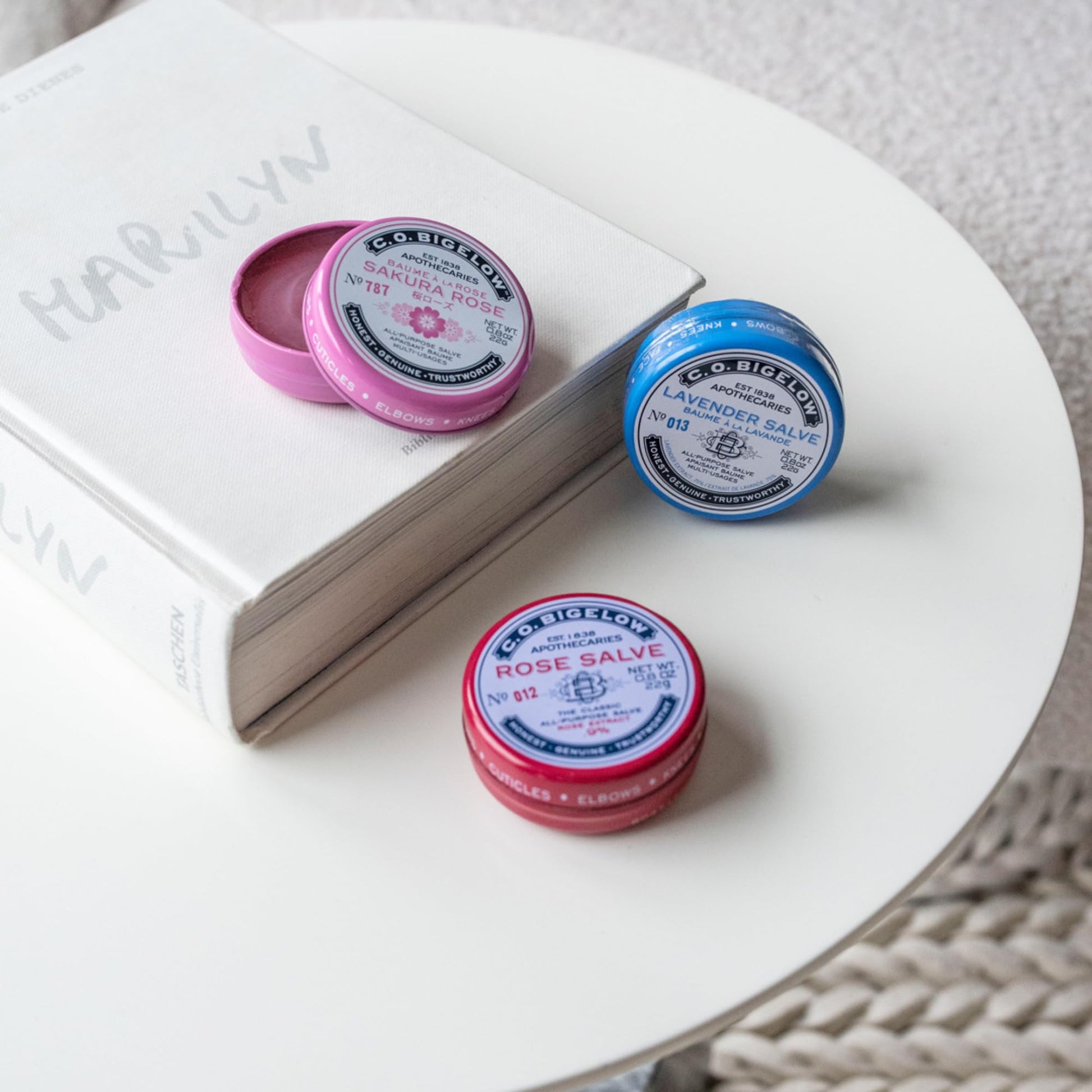 C.O. Bigelow - Bálsamo labial multiusos para mujeres u hombres, lata de 8 onzas, paquete de 3