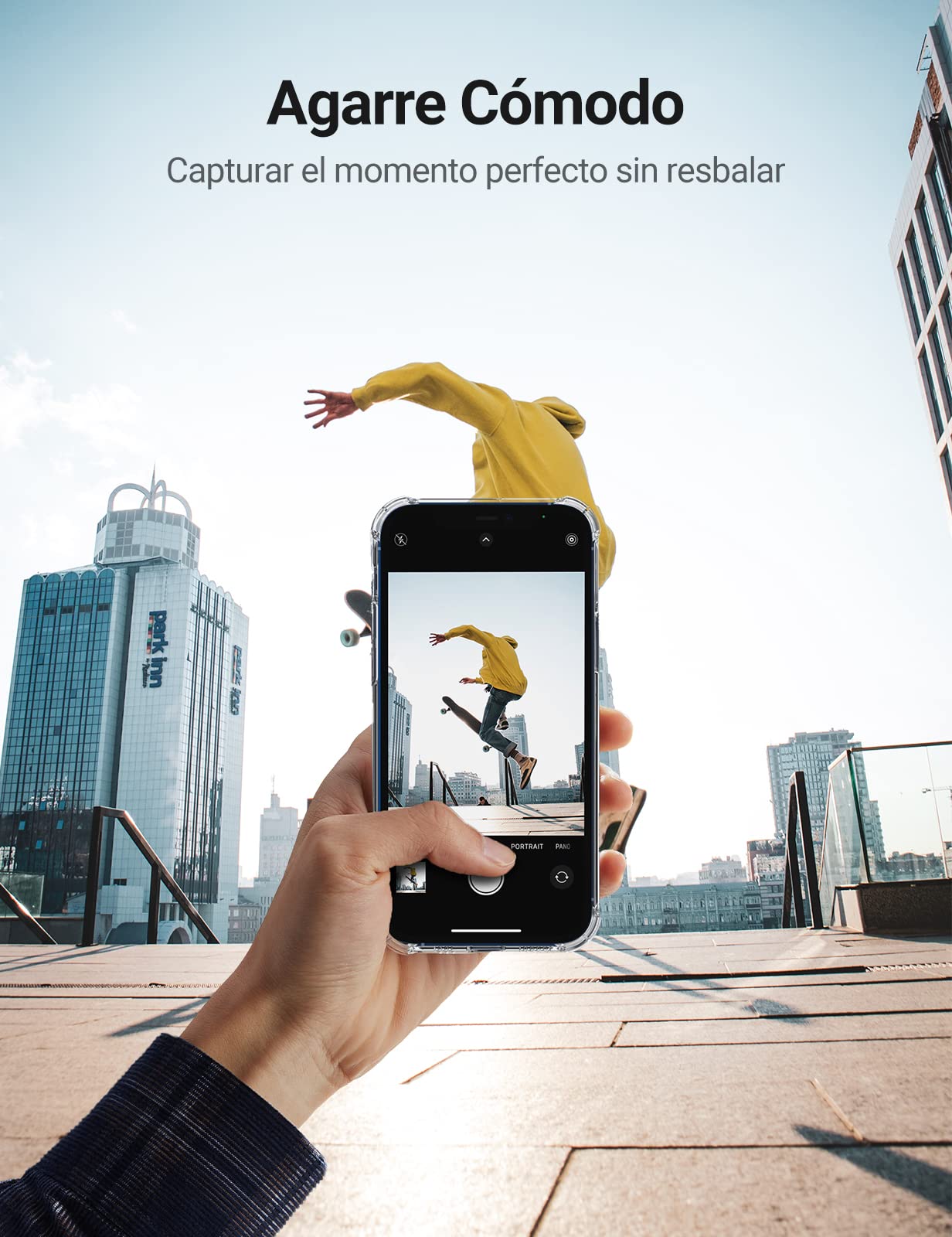 Funda Transparente UGREEN para iPhone 12/12 Pro de 6.1 Pulgadas con Protección de Absorción de Choque y Cojín en Esquinas