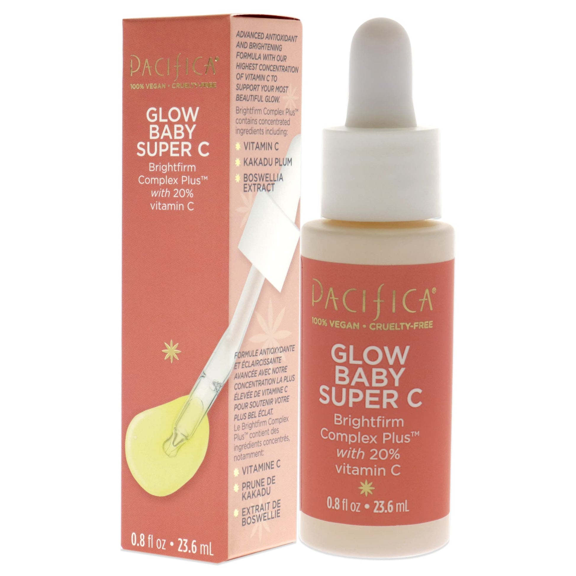 Pacifica Glow Baby Super C Serum Serum Unisex 0.8 oz, 0.2 pounds, 0, 1