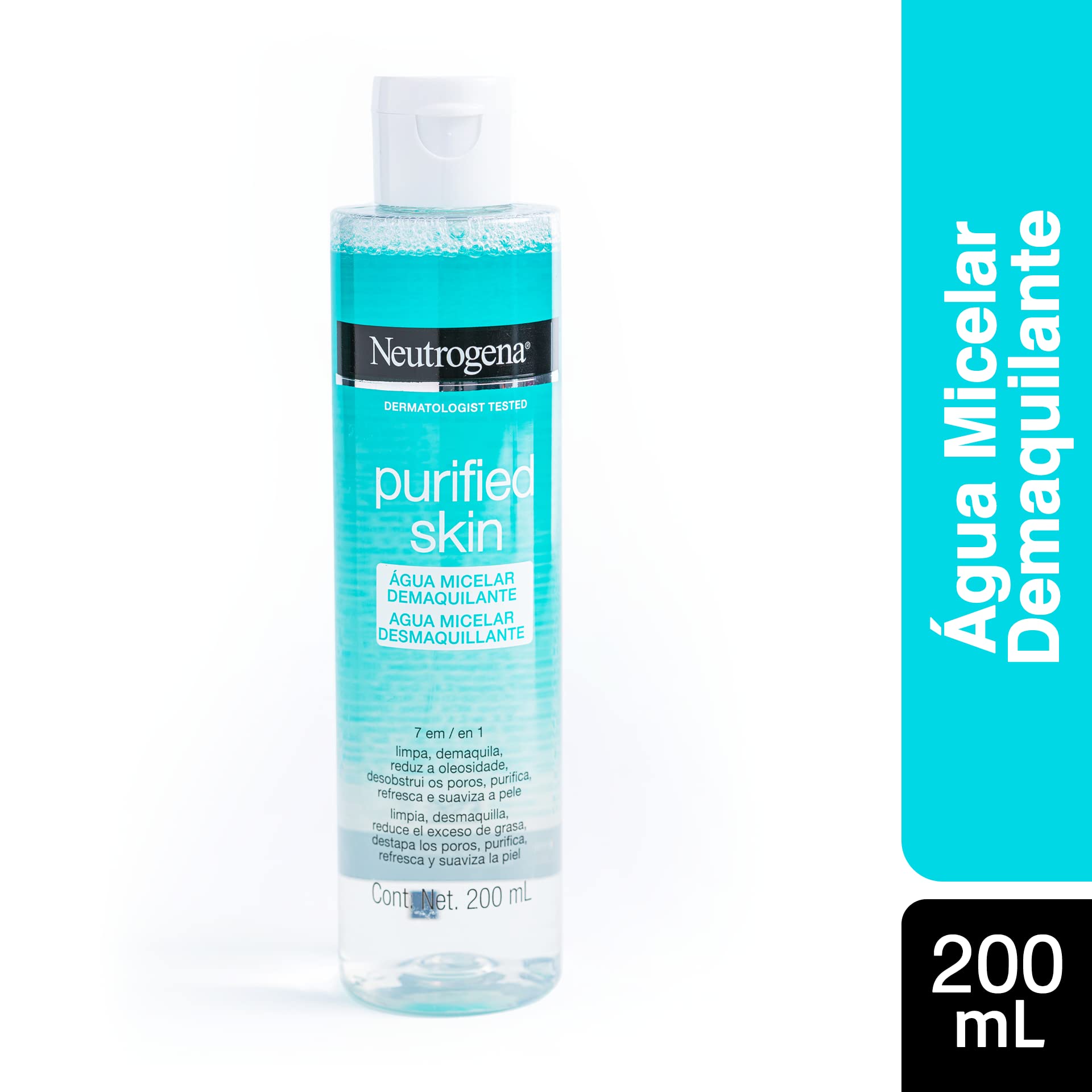 Gel Limpiador Facial Neutrogena Purified Skin Ácido glicólico 150 g + Agua Micelar Purified Skin Desmaquillante 200 ml