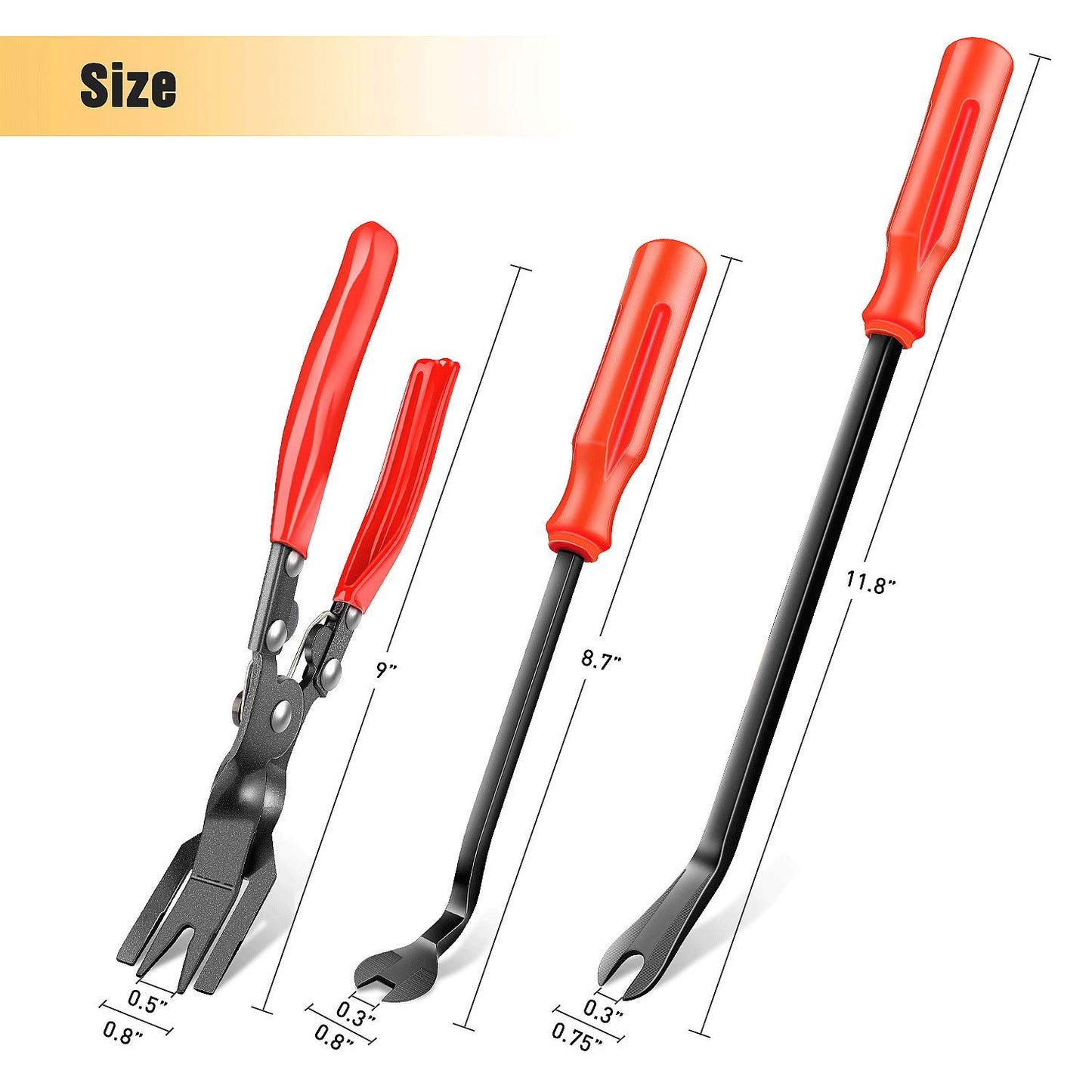 GOOACC - Clips GRC, removedor de sujetadores de 3 piezas