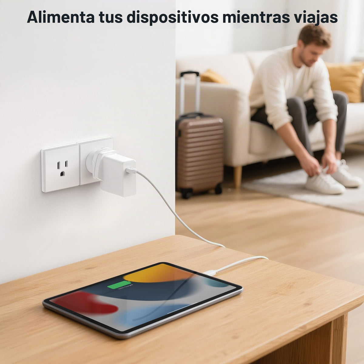 Adaptador Enchufe Cable Matters Reino Unido a Estados Unidos Tipo