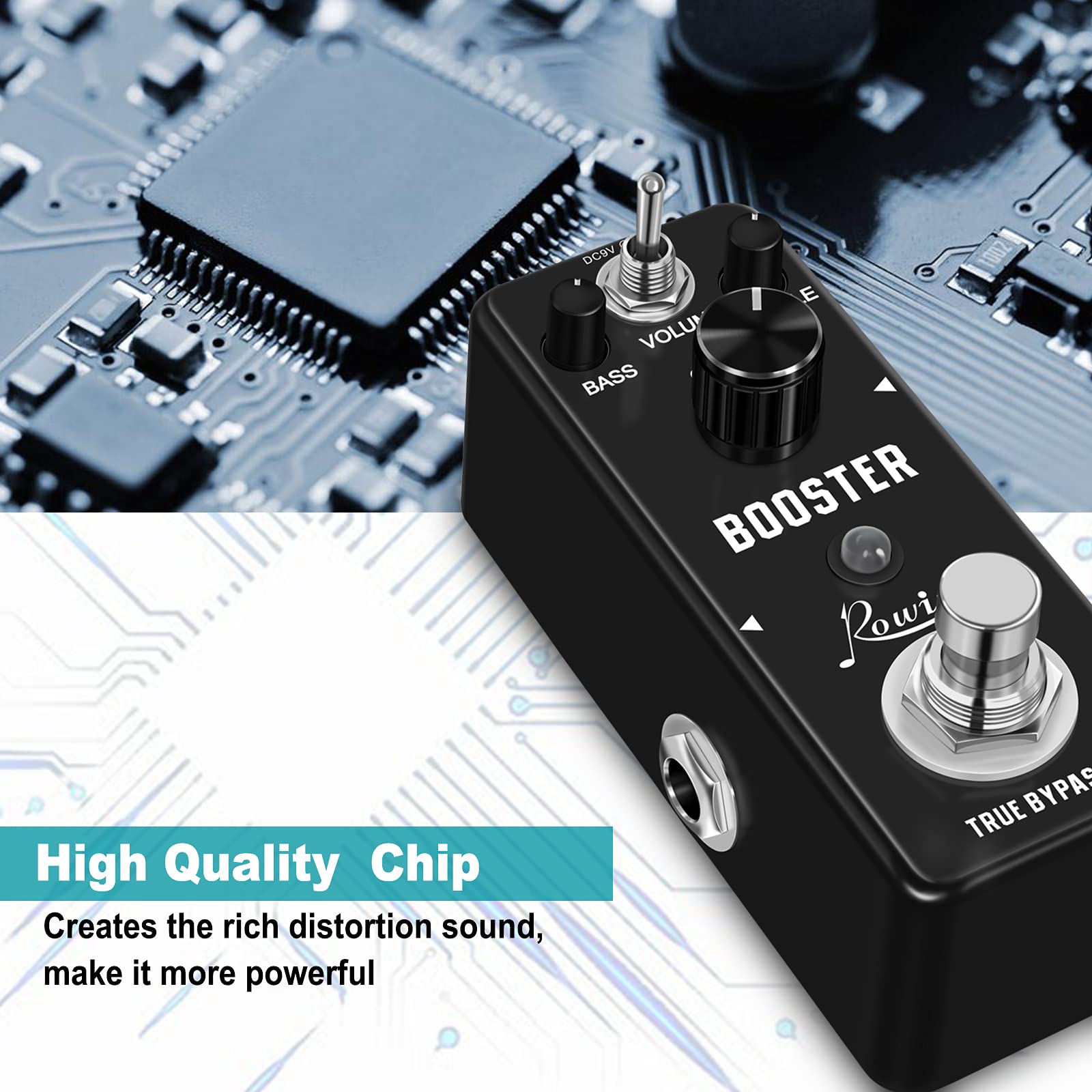 Pedal Booster Rowin Distorsión Verdadera LEF-318