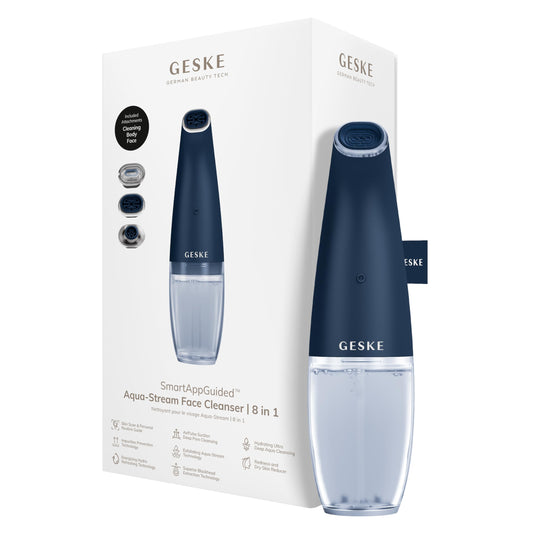 Limpiador Facial GESKE SmartAppGuided Aqua-Stream para Limpieza de Poros y Piel Libre de Impurezas