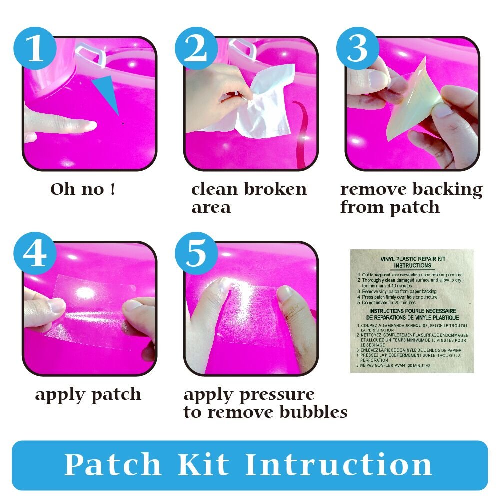 Piscina Inflable XFlated Hamburger Azul con 3 Anillos para Niños de 1 a 3 Años