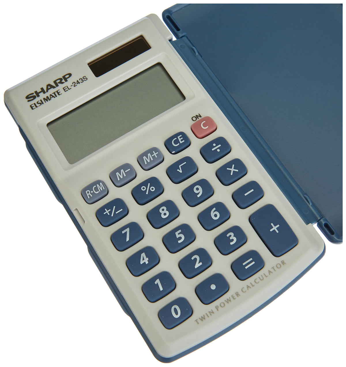 Calculadora de Bolsillo Sharp Plata EL-243S Basic Calculator