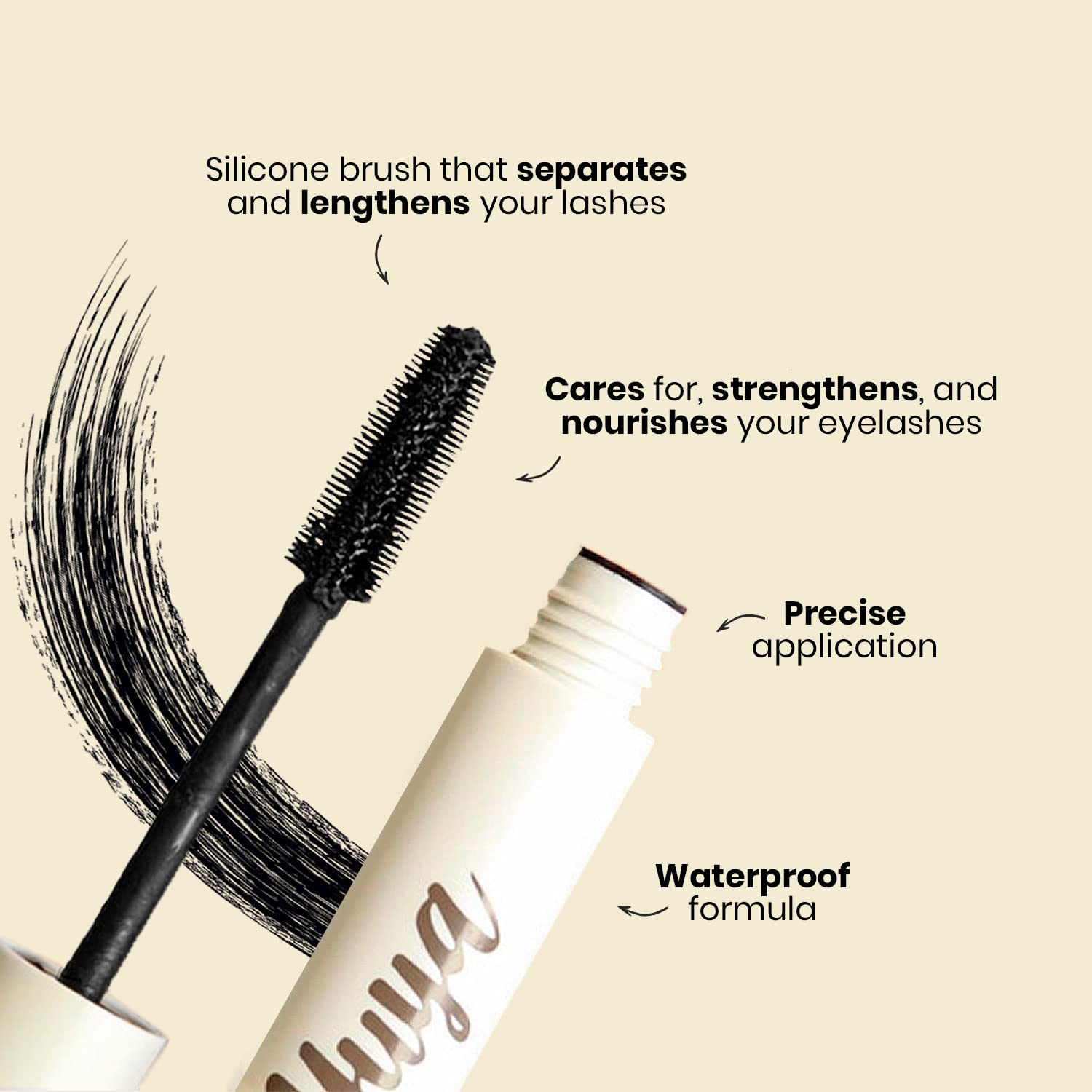Republic Cosmetics Yuya Rimel - Mascara de pestañas - Enchinador de pestañas - Flash eyelash serum - Rimel Rizador de pestañas - Makeup - rimel - 10 aceites naturales - 10g