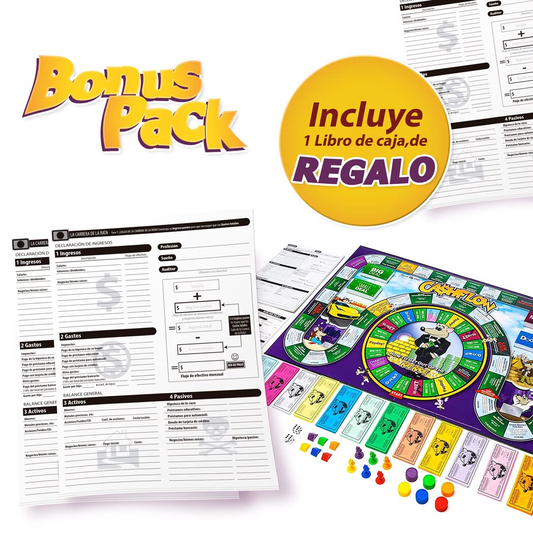 Juego de Mesa MEVA Cashflow Español Nueva Edición Libertad Financiera Robert Kiyosaki
