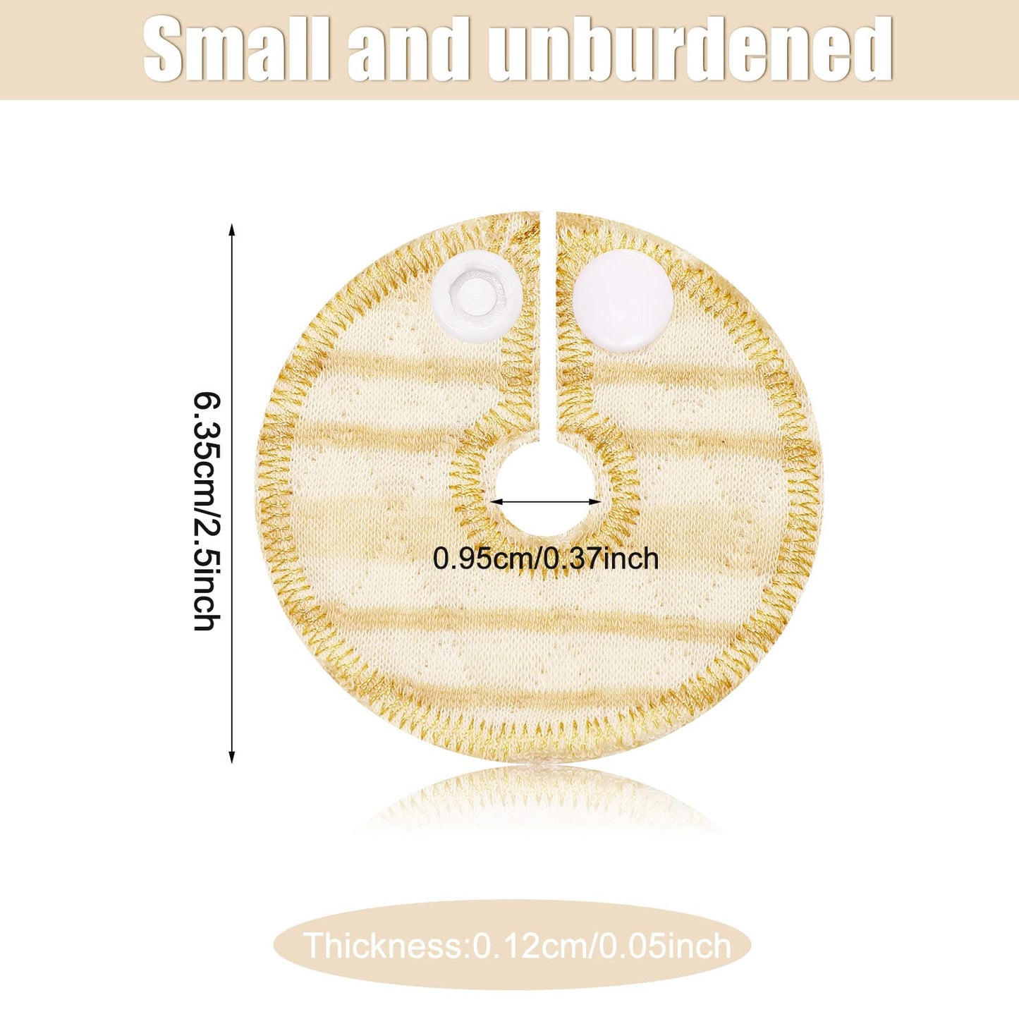 Paquetes Almohadillas de Algodón Rayas con Forma de G para Cuidado de Alimentación