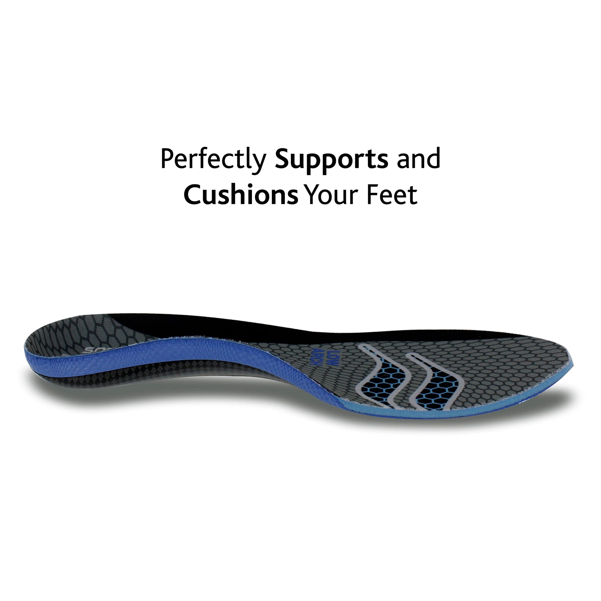 Plantillas Sof Sole FIT Gris Arco Bajo Unisex para Mujer y Hombre