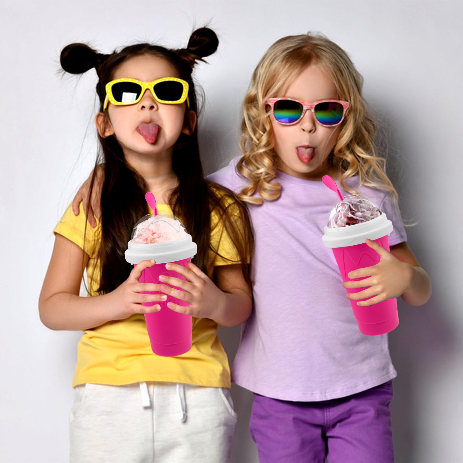 Jairuty - Taza para hacer granizados, tazas mágicas de congelación rápida para hacer helados de licuado de leche casera, taza para hacer granizado de doble capa, regalos de cumpleaños para niños