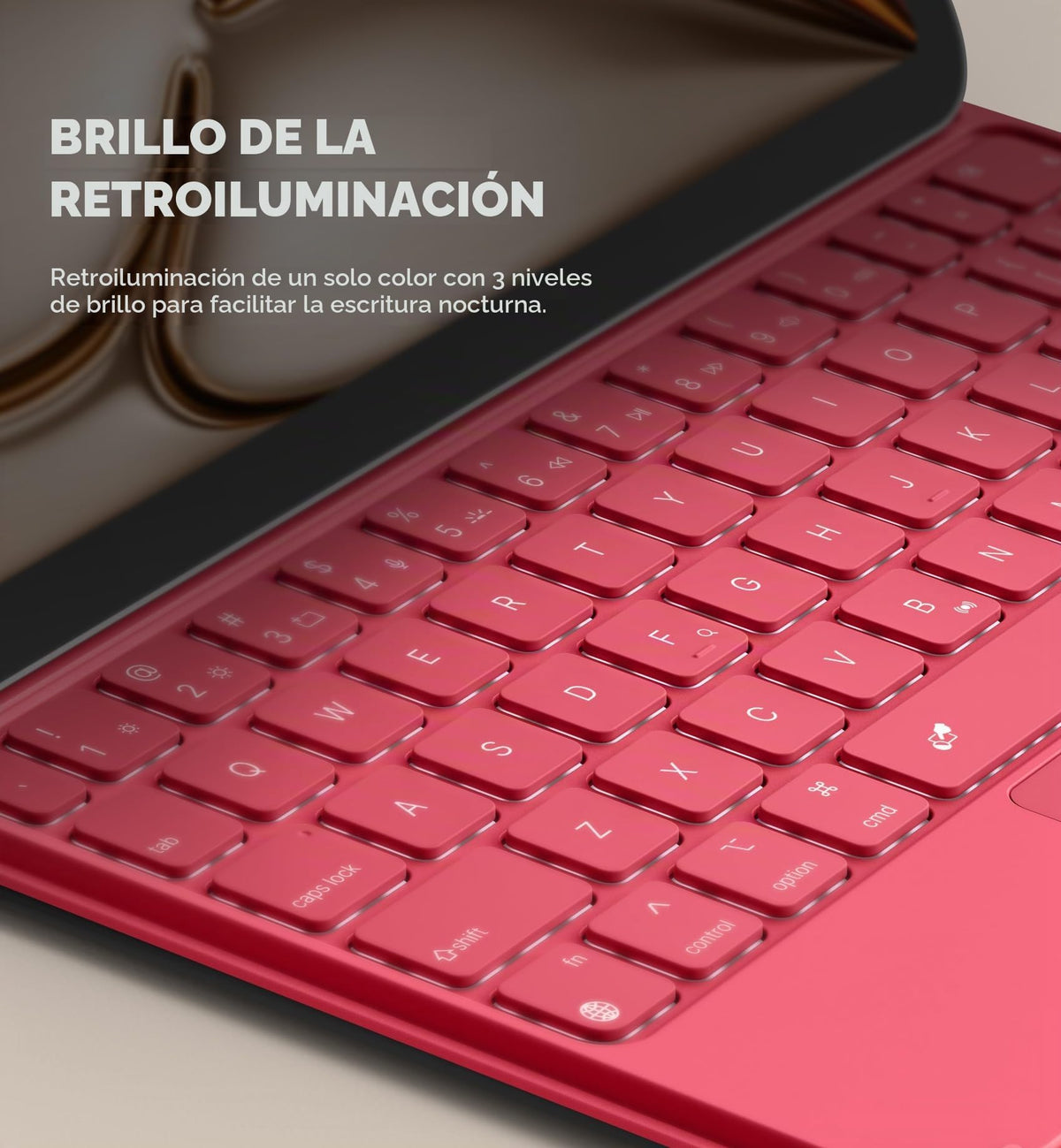 Funda con Teclado Dexnor iPad Air 11 Pulgadas Negra Ultrafina con Trackpad Desmontable