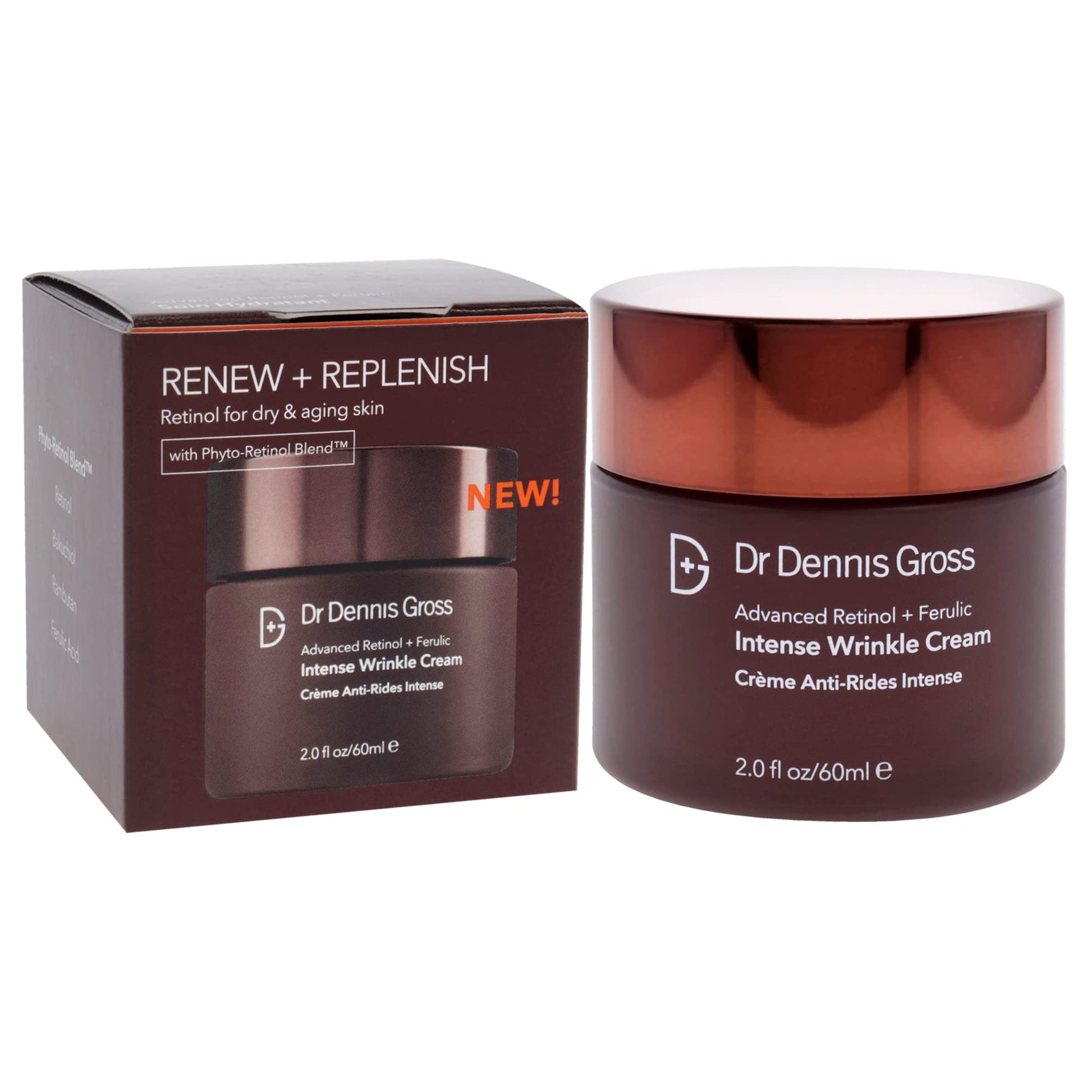 Dr. Dennis Gross Advanced Retinol Plus Ferulic Intense Wrinkle Cream Unisex 2 oz