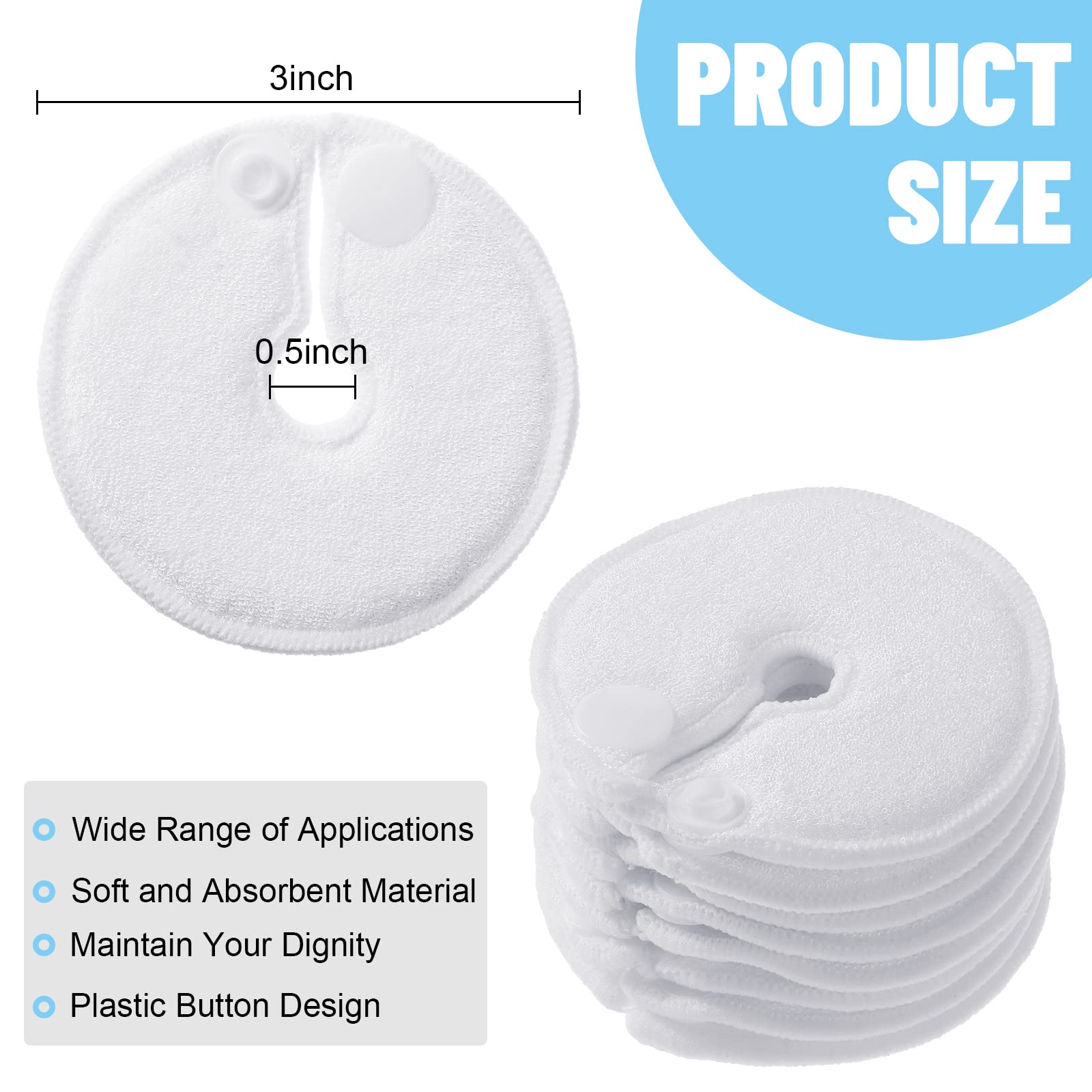 Paquete de 28 almohadillas de tubo G, almohadillas de botón abdominales para tubo G, cubiertas suaves de tubo G, almohadillas absorbentes, almohadillas de tubo G, accesorios de tubo de alimentación, almohadillas de tubo de alimentación, almohadillas de al
