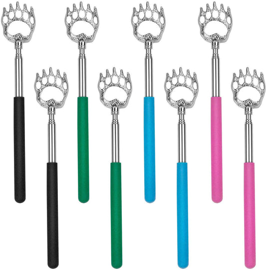 Rascador de Espalda Telescópico Portátil de Metal Extensible con Garra de Oso de 8 Piezas con Mango de Goma
