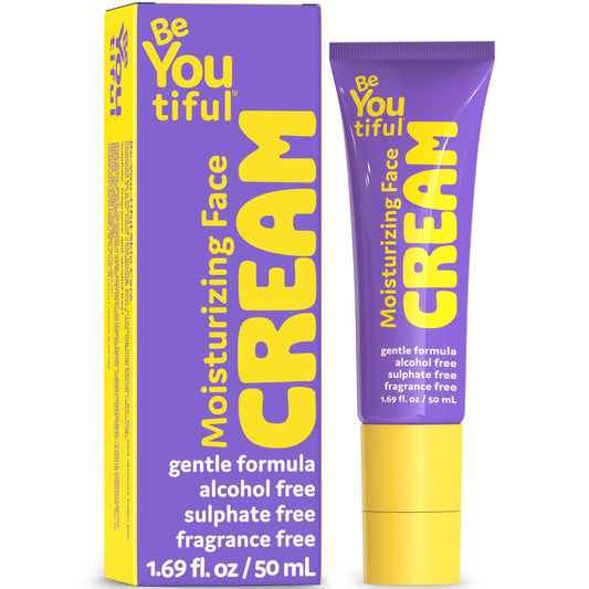 BeYoutiful BeYOUtiful - Crema hidratante facial, cuidado de la piel para adolescentes, preadolescentes y niños, crema hidratante facial para piel seca, niñas y niños, de 8 a 17 años, regalo para rel