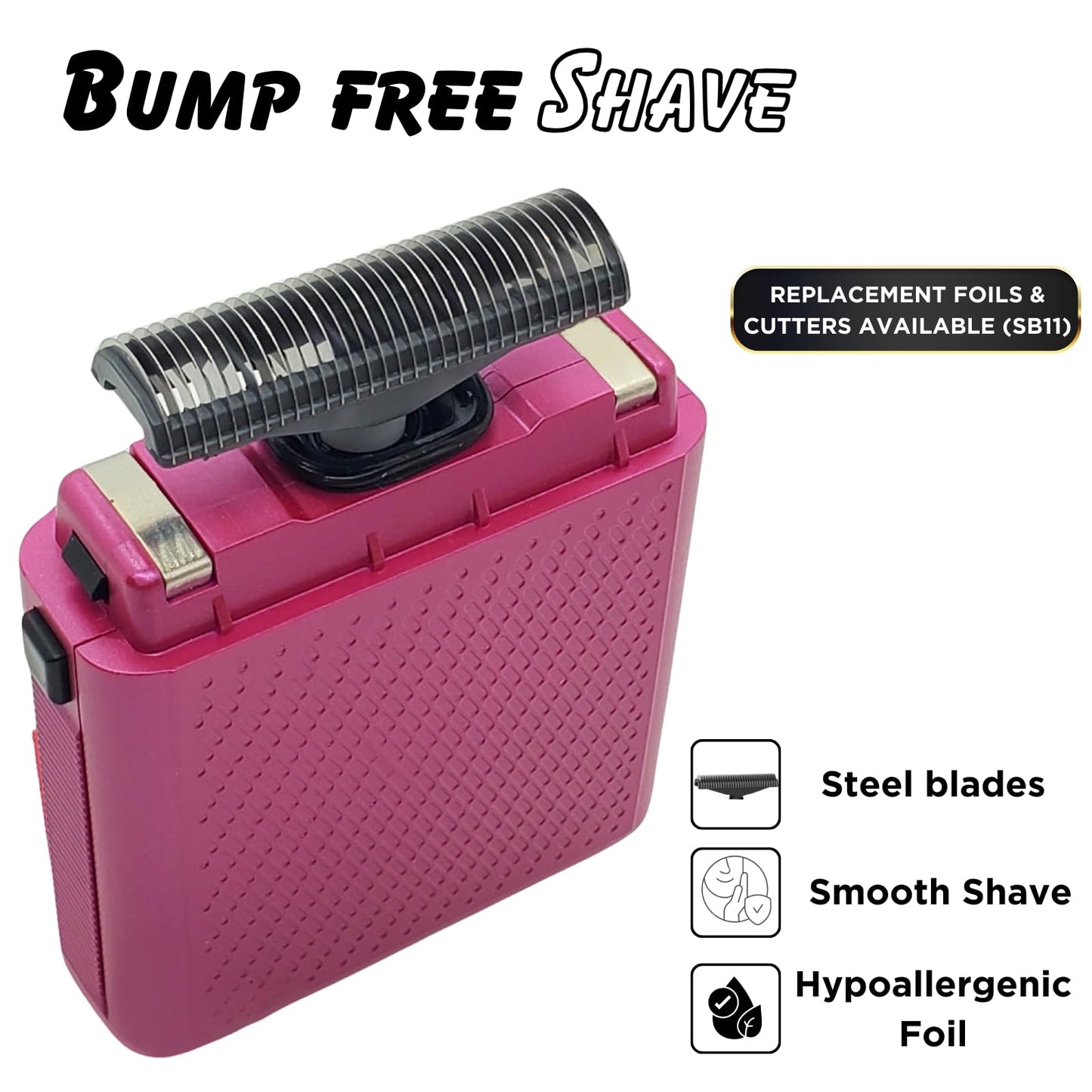 Supreme Trimmer Solo afeitadora de una sola lámina para bolsillo, tiempo de ejecución de 150 minutos, uso inalámbrico, potente mini maquinilla de afeitar de viaje USB-C para uso profesional y