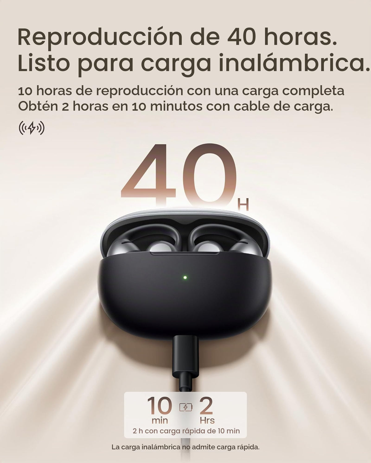 Auriculares Inalámbricos SHOKZ Negro con Micrófono y Carga Rápida Resistente al Agua Reacondicionado