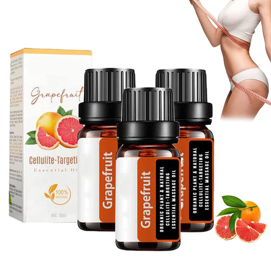 MROWCA 3piezas Aceite Esencial de toronja para Combatir la Celulitis para el Cuerpo,Aceite de Pomelo de hidratación Profunda para la Piel,Aceite Esencial de Pomelo Aromaterapia Orgánico