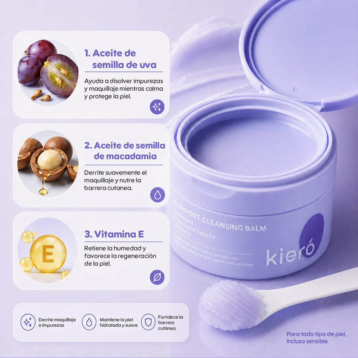 KIERO Bálsamo Desmaquillante Facial Comfort Cleansing Balm 80 g
