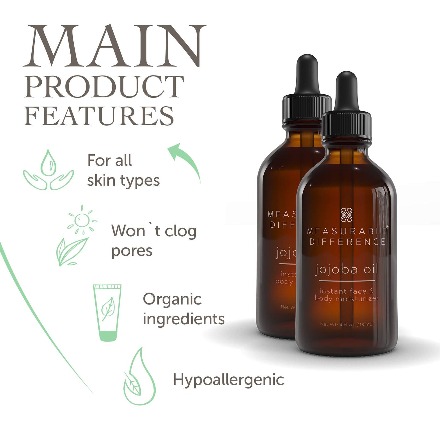 Chrislie Mesaurable Difference Face and Jojoba Body Oil