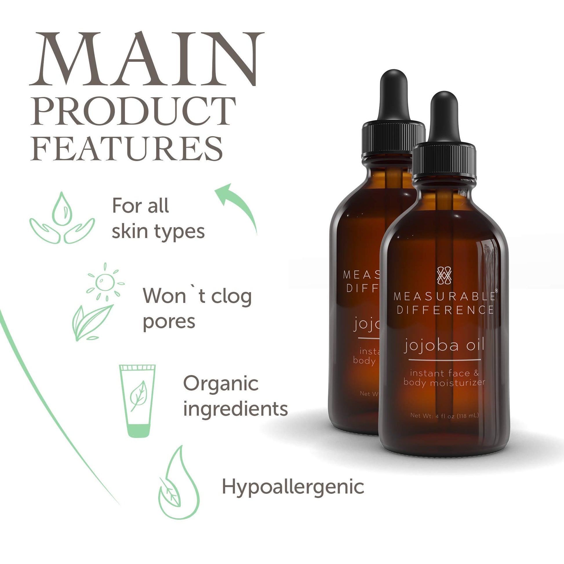 Chrislie Mesaurable Difference Face and Jojoba Body Oil