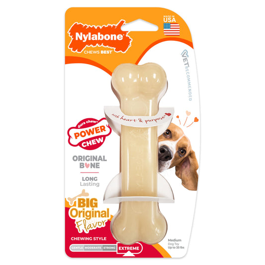 Juguete Masticable Nylabone Dura Chew Sabor Original para Perros Gigantes